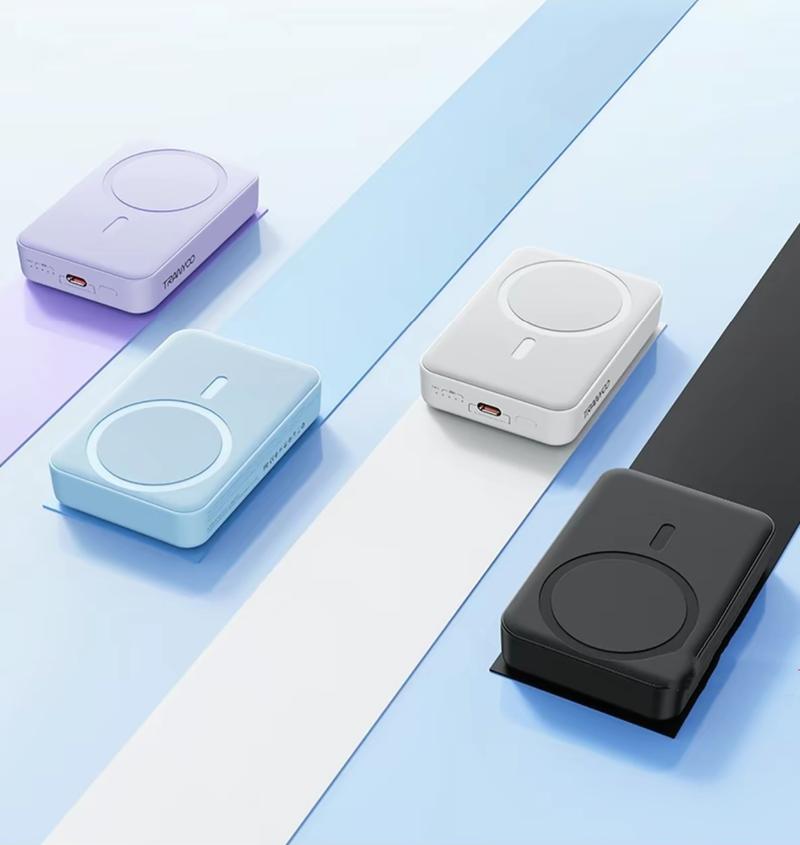 Product Introduction of Pin Sạc Dự Phòng Không Dây MagSafe (Tặng kèm cáp USB), Tương Thích Với Các Điện Thoại iPhone Hỗ Trợ Sạc Không Dây, Đi Kèm Cáp Android và iPhone, Thiết Kế Di Động Có Chân Đỡ, Dung Lượng Lớn. 3