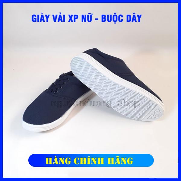 Product Introduction of Giày vải XP Cột Dây Nữ Xanh, Giày Đi Bộ, Chạy Bộ , Thể Dục Thể Thao, Giày vải bảo hộ lao động 2