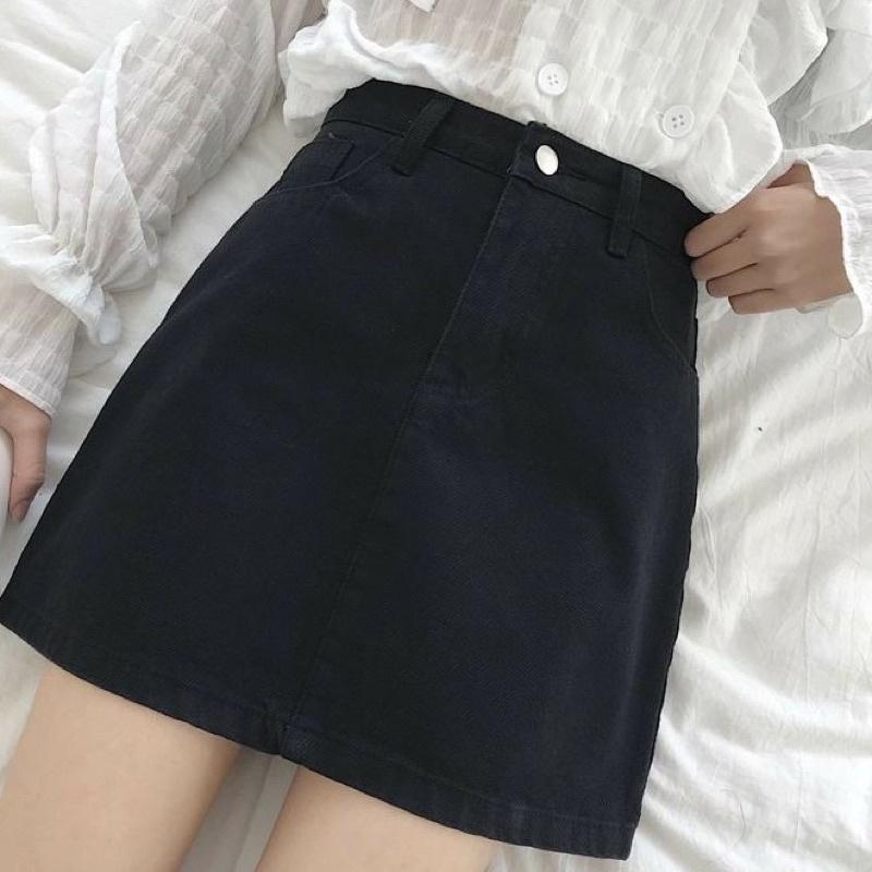 Chân Váy Chữ A Kaki Dáng Ngắn, Chân Váy Nữ Lưng Cao Tôn Dáng Basic 5