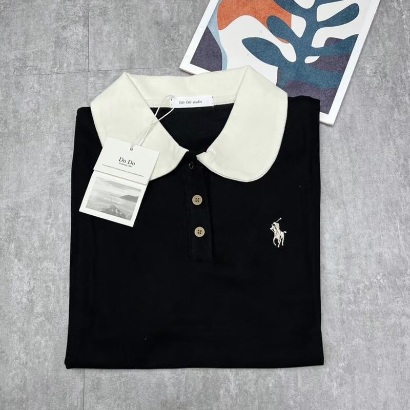 Áo PoLo Nữ Cổ Sen Thêu NGỰA Dễ Thương Chất Cotton Mềm Mát Minxu Shop POLO6 5