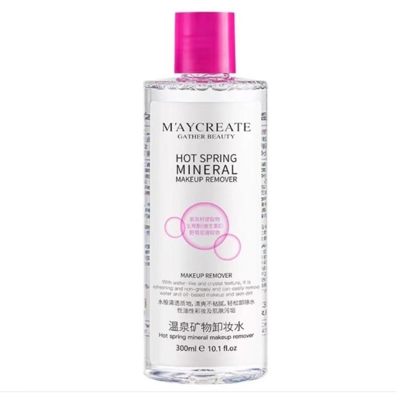 Nước tẩy trang Maycreate giúp làm sạch lớp trang điểm 300ml Cosmetic Nữ Mỹ Phẩm