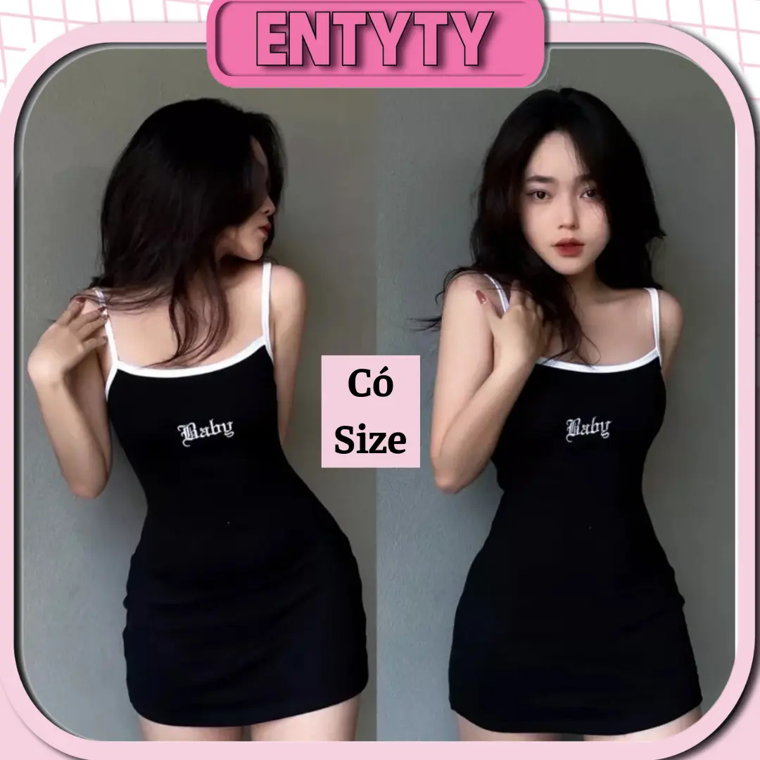 Đầm body nữ hai dây thêu BABY Dress - AQ01 | BigBuy360 - bigbuy360.vn