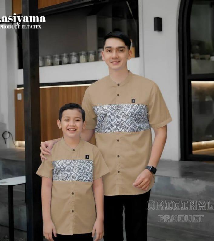 by Keenan Baju Koko Kurta Terbaru Baju Koko Pria Dewasa Lengan Pendek Baju Muslim Kurta Kombinasi Batik Kain Katun Toyobo Nyaman 1