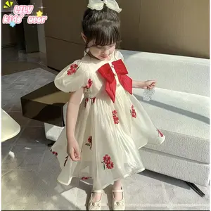 Lily Kids 2-6 Tahun gaun gadis musim panas baru malam awan kasa ulang tahun satu tahun gaun gadis bayi gaun musim panas anak putri gaun