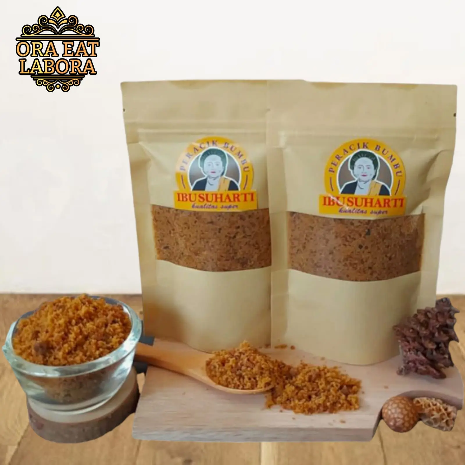 Ibu Suharti - Abon Sapi Halus Abon Tabur Abon Daging Sapi Homemade Kualitas Premium - Ora Eat Labora