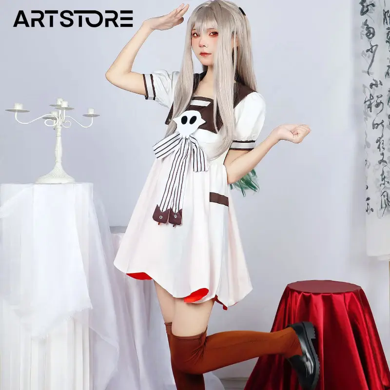 Trang Phục Hóa Trang, Anime Toilet Bound Hanako Kun Yahiro Nene, Nhập Vai, Váy Con Truyện Tranh, Tóc Giả Halloween, Đạo Cụ Hoạt Hình