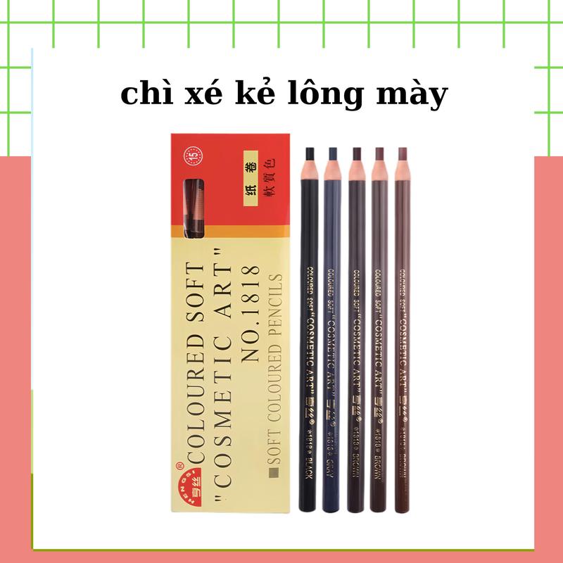 Chì xé kẻ lông mày 5 màu tùy chọn