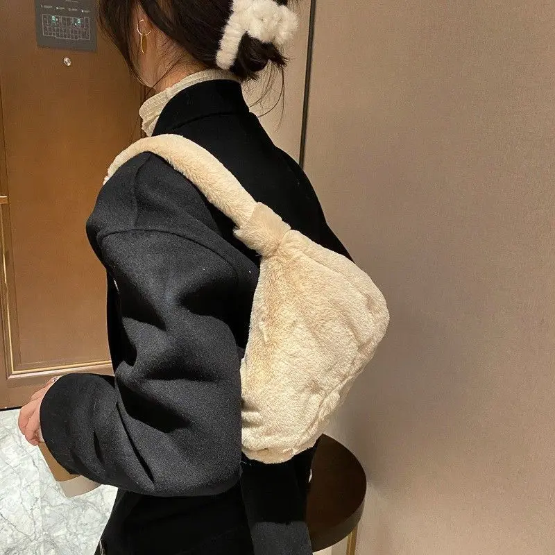 Tas Selempang Wanita Tas Bulu Tas Bahu Cantik Imut