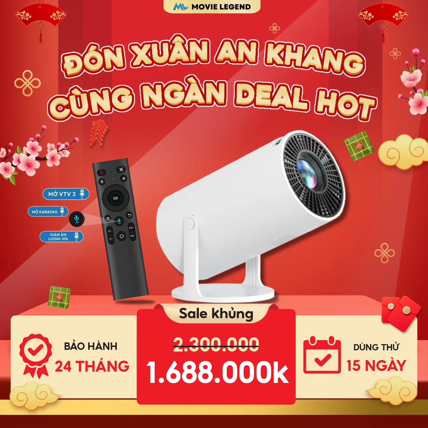 [ LK_V2 ] Máy Chiếu Mini Movie Legend S6 HD - Hỗ Trợ Full HD Projector Led Bluetooth