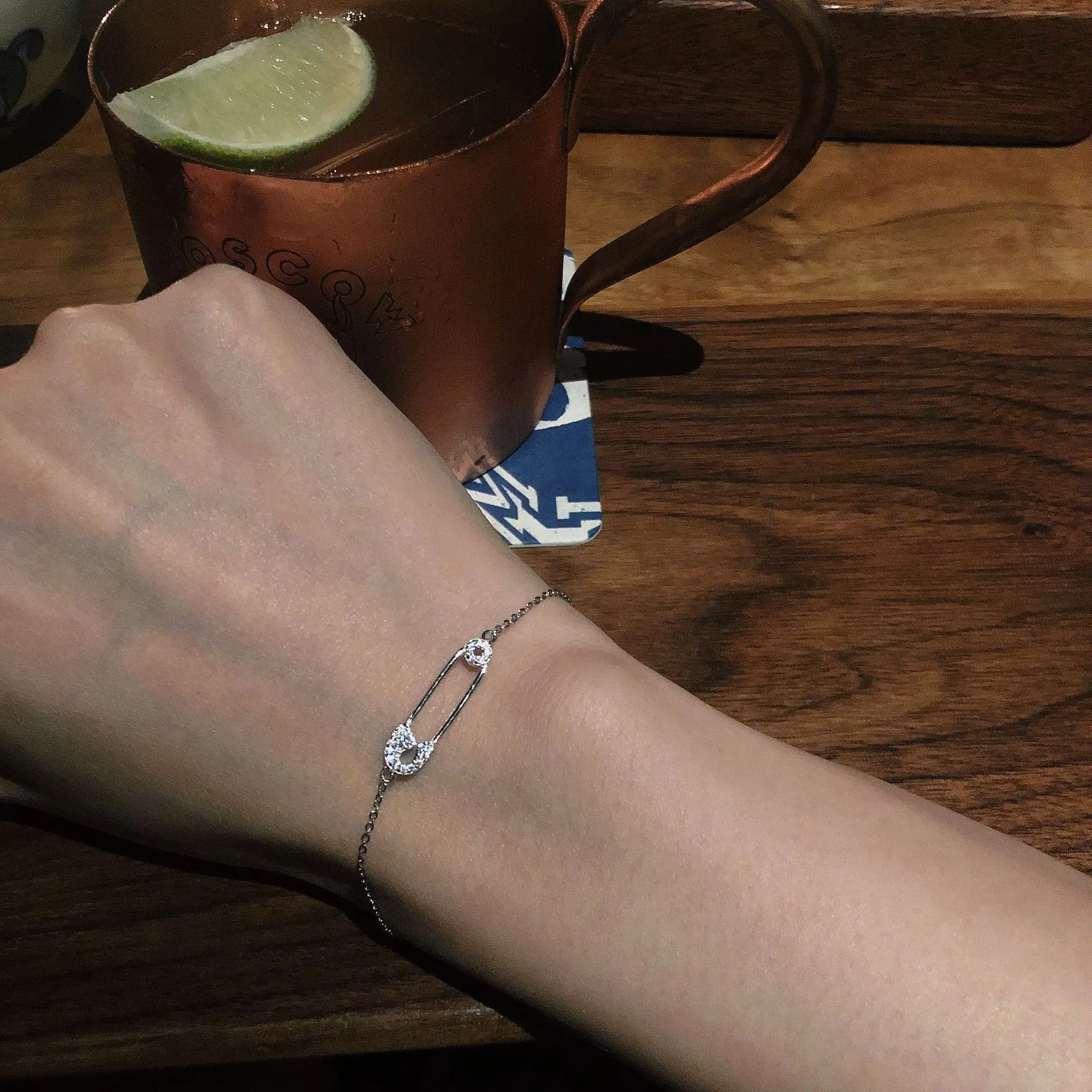 Exquisite Personality Jewelry Safety Pin Bracelet Female Gifts