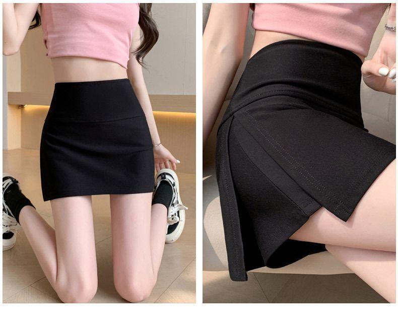 Product Introduction of New summer side slit yoga culottes women's anti-walking light slim sheath skirt A-Line sports skirt 7