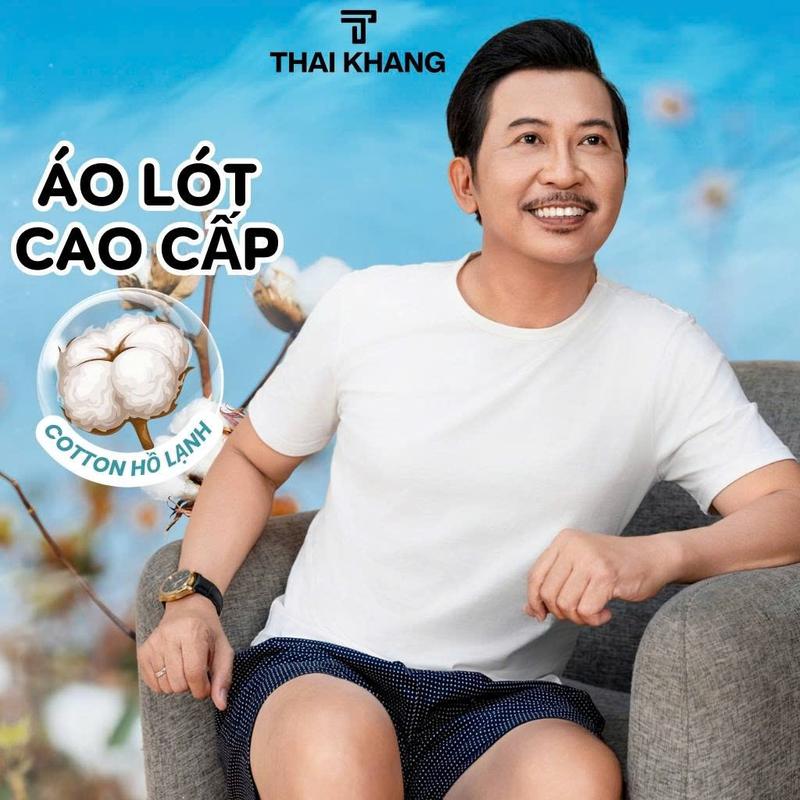 Áo lót nam có tay Thái Khang loại vải cotton 100% hồ lạnh mặc cực mát thoải mái ATK24 Menswear Cổ Tròn