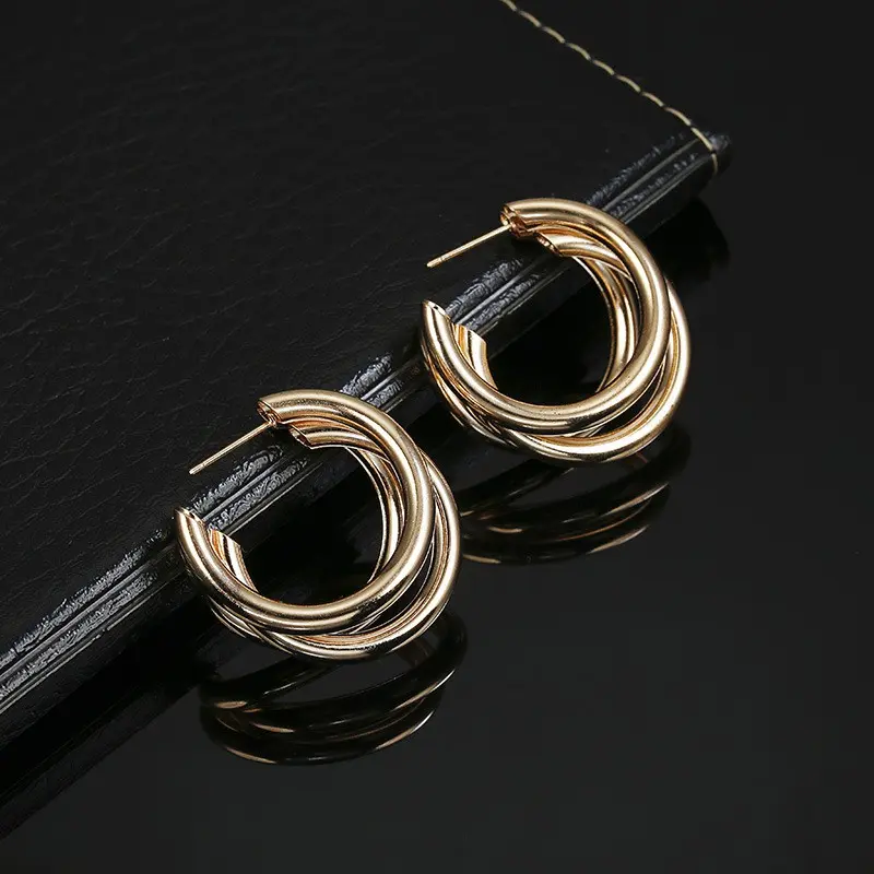 Minzo Anting Wanita Korea Giwang Aksesoris Perhiasan Imitasi Earrings Gaya Vintage Bohemian 4