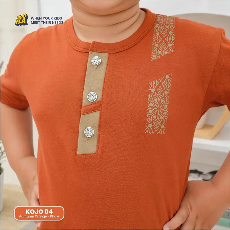 Hoofakids - Set Koko Celana Jogger Anak Laki Laki Muslim Setelan Koko Jogger Furqon  Baju 8