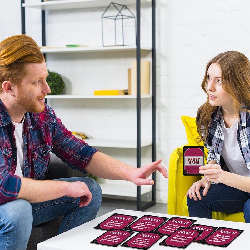 Party Game Card, 1 Box Drinking Props Game Card, Multi-person Party Team Building Toys, Perfect Game Night for Family and Friend 7