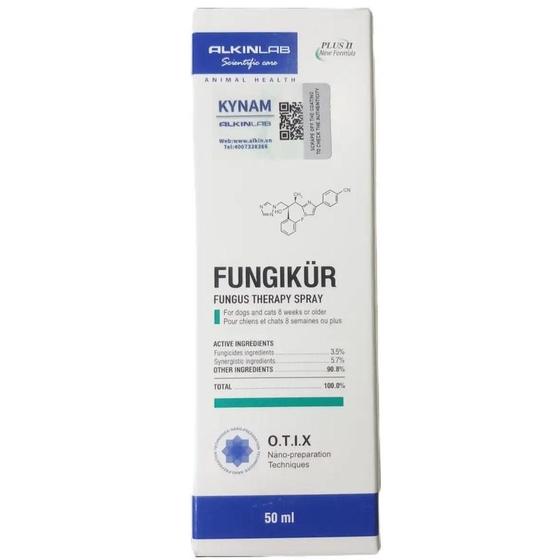 ALKIN FUNGIKÜR - Thuốc Xịt Trị Nấm Cho Chó Mèo