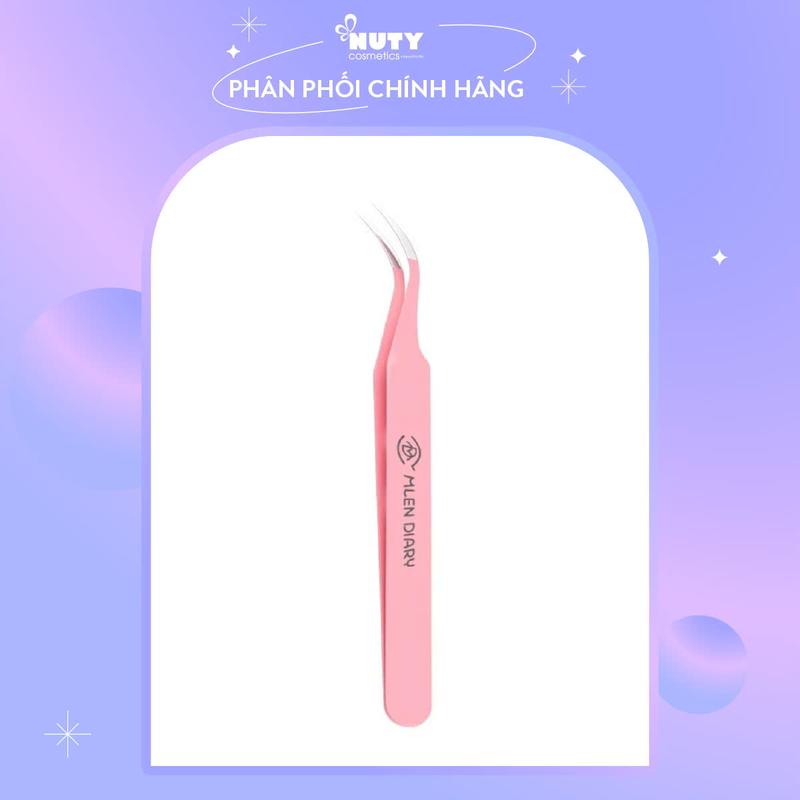 Nhíp Nối Mi Chuyên Nghiệp Giúp Dễ Dàng Gắn Mi Mlen Diary - Màu Hồng