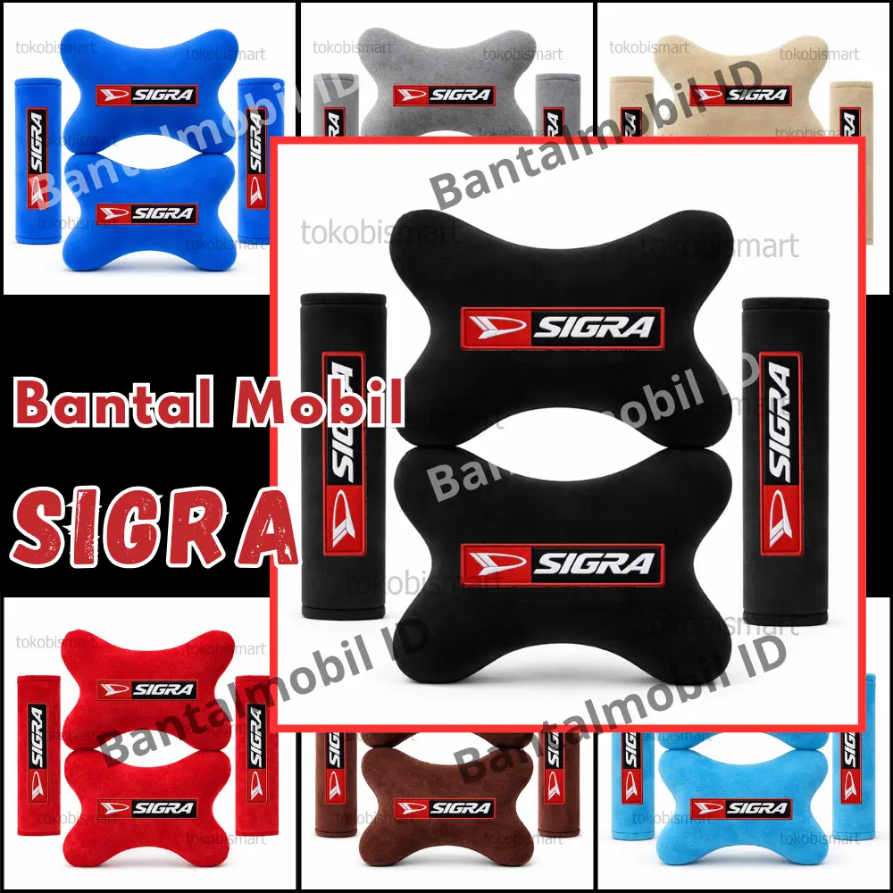 Bantal Mobil SIGRA  - Bantal Leher Mobil - Bantal Jok Mobil Empuk