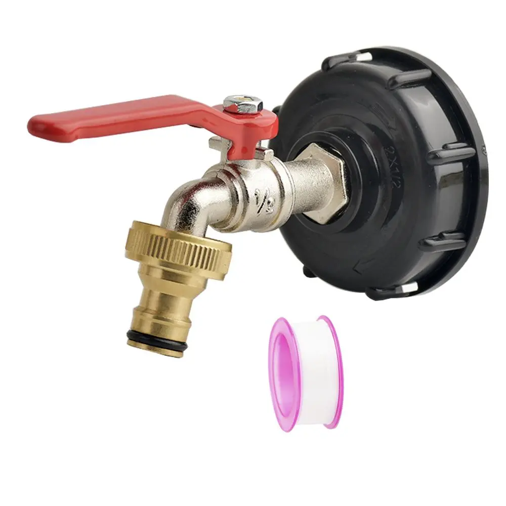 1000L IBC Water Tank Adapter, Barrel Fittings Faucet, Garden Hose Replacement Tools Connector, Quick Connector, Garden Watering Tools, Gardening Supplies