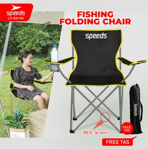 Speeds Folding Chair Kursi Lipat Portable Kursi Lipat Outdoor Bahan Oxford Furnitur Berkemah Camping Furniture 031-20