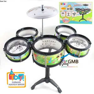 GROSIR MAINAN ANAK ALAT MUSIK DRUM PUKUL JAZZ MAINAN DRUM ANAK STAND BERDIRI 5 DRUM SH1232