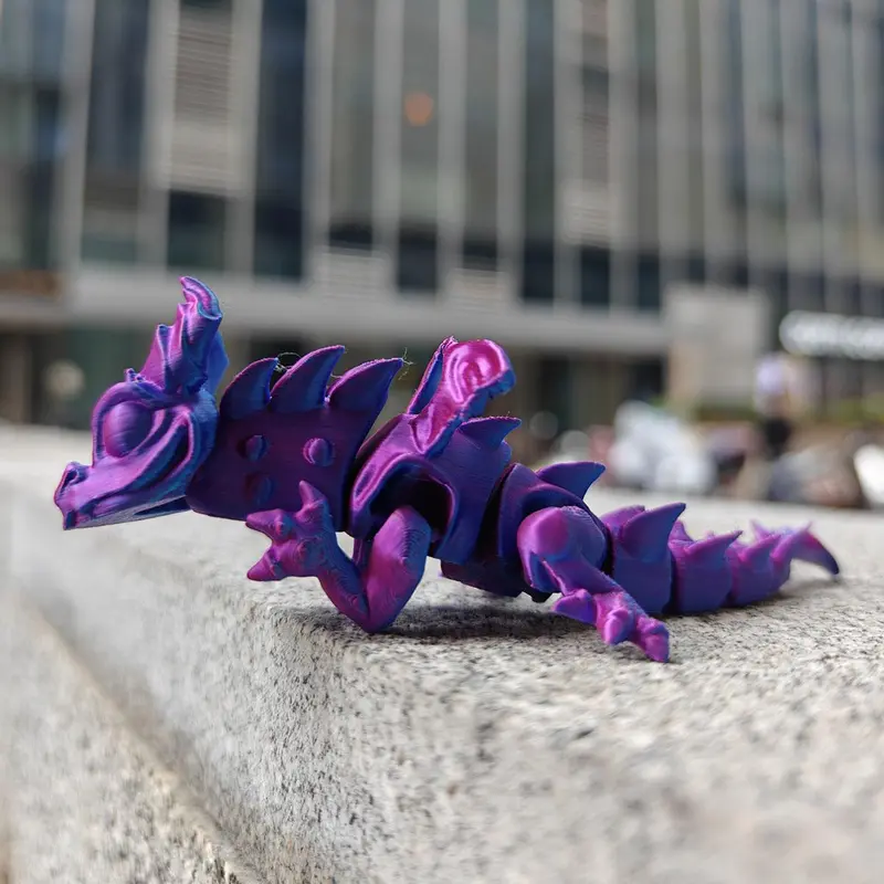 3D Printed Dragon Statue, Bendable Joint Dragon Figurine, Fantasy Theme Decoration for Home, Office Desk, Car, Living Room 5