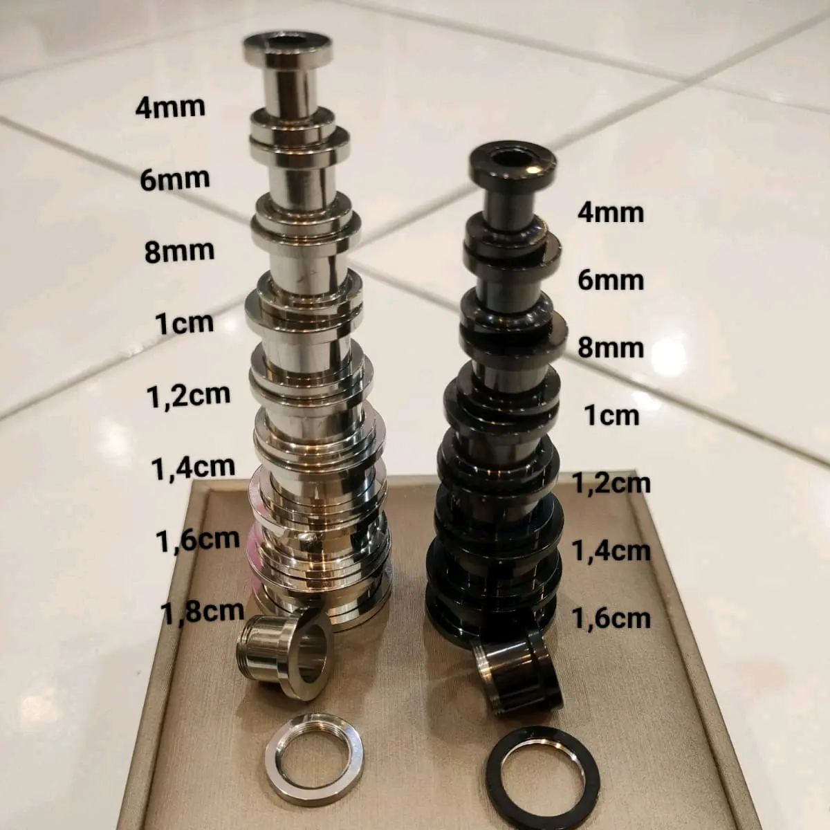 Anting, piercing,  earplug pria stainless steel