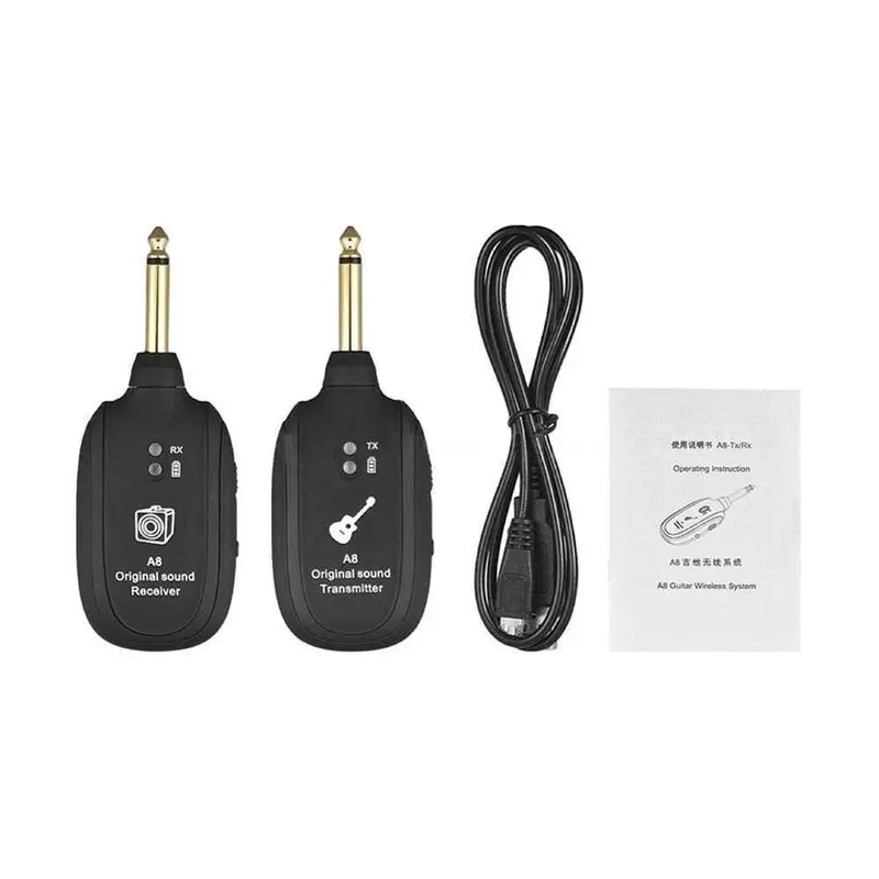 KEEP MOTION UHF Wireless System Gitar Transmitter Receiver - A8 8