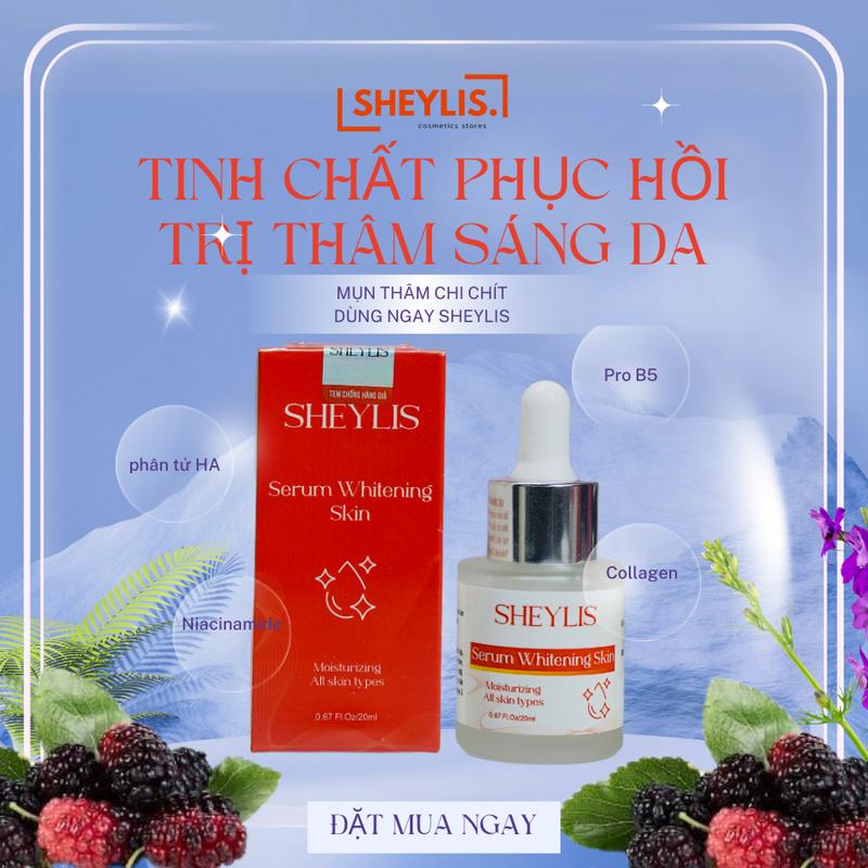 Sheylis - SERUM PHỤC HỒI,DƯỠNG SÁNG, MỜ THÂM MỤN VÀ NÁM SHEYLIS [HA + B5 + NIACINAMIDE + COLLAGEN] 20ML 4