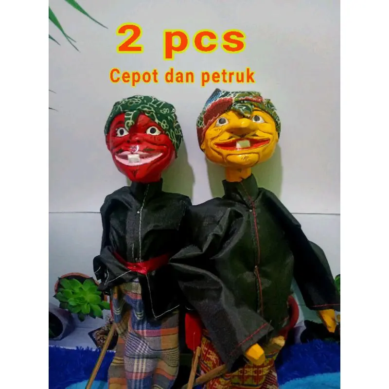 Wayang Golek Cepot dan Petruk Isi 2 - Mainan Anak - Toy 0