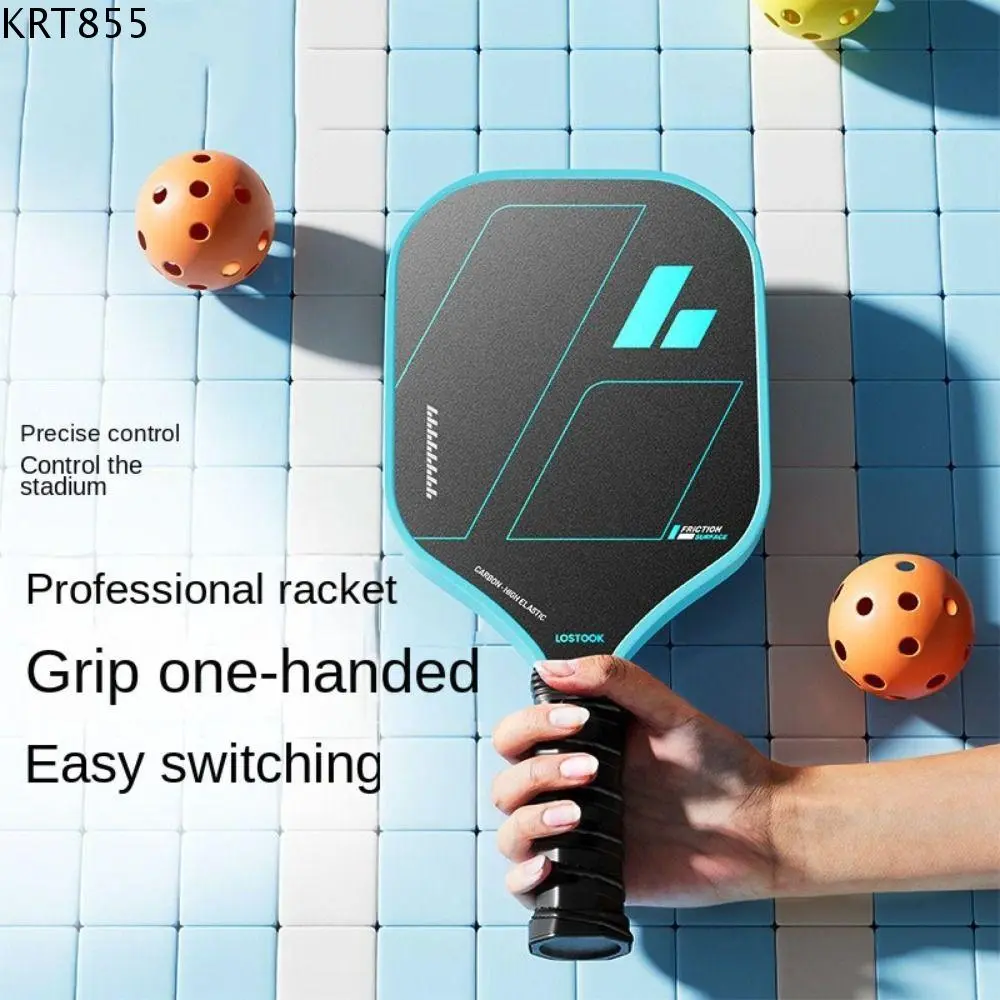 KRT855 Multi-purpose Glass Fibre Face Pickleball Paddle Non Slip Grip Ribbed Handle Pickleball Racquet Lightweight Pickleball Training Equipment Child