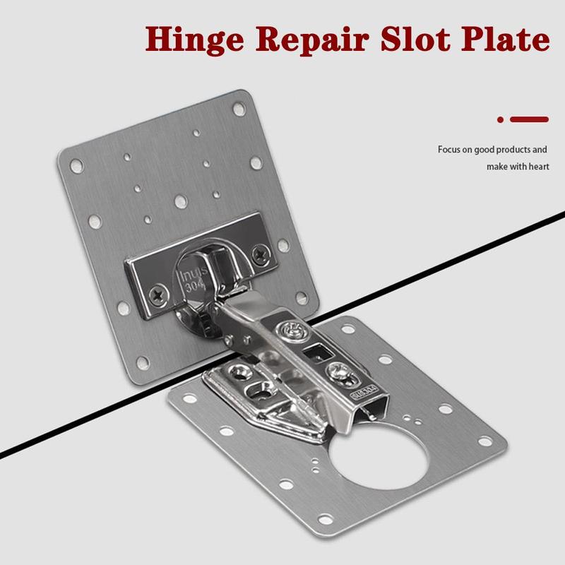 Product Introduction of Cabinet Door Hinge Repair Plate, Reinforcement Plate Repair Plate, Hinge Cabinet Door Thickening Installation Fixing Plate, Furniture Hinge, Directly Fixed Hydraulic Hinge Belt Screws, Door Accessories 15
