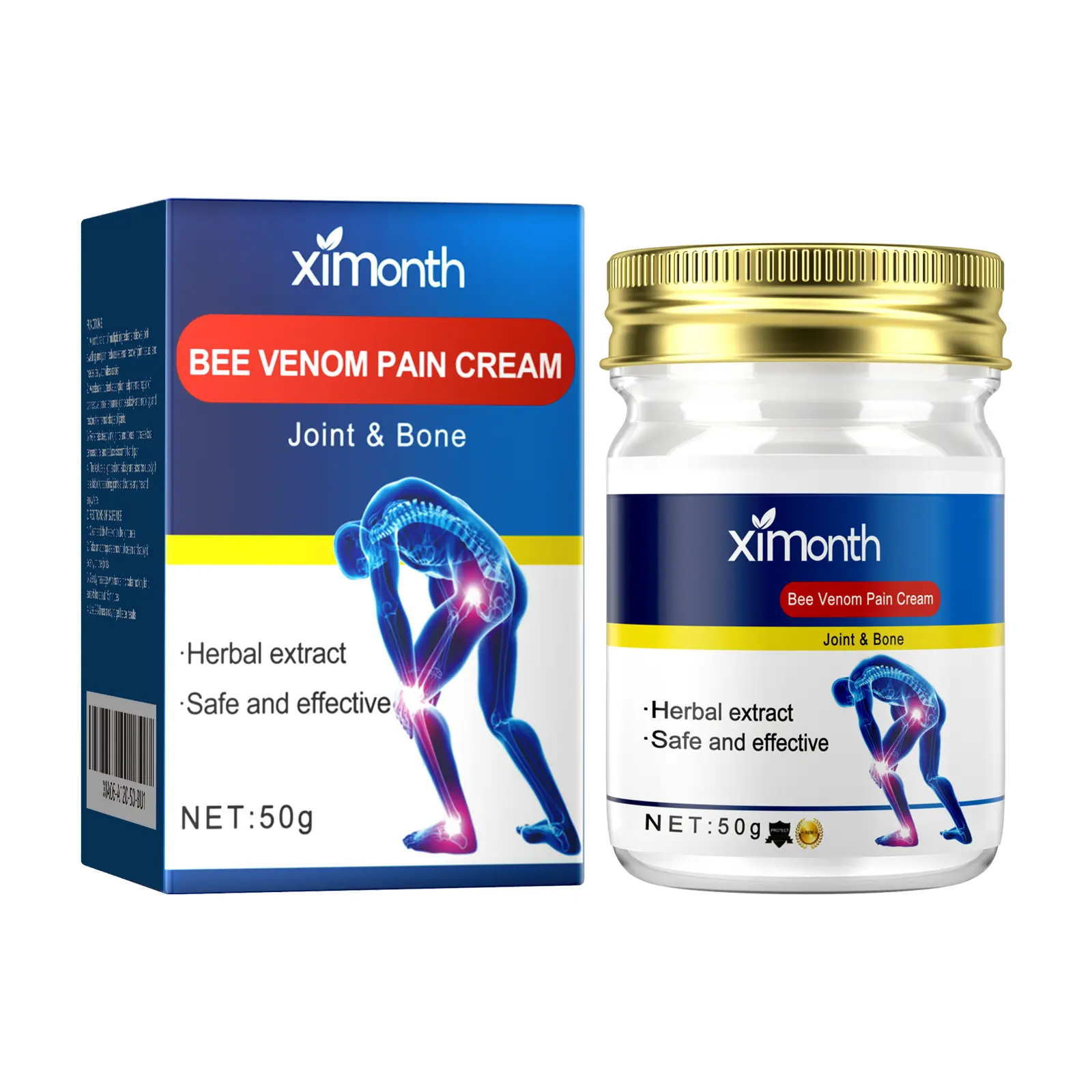 Ximonth Bee Venom Joint Care Cream Relieve Lumbar and Knee Muscle Pain Joint Care Cream