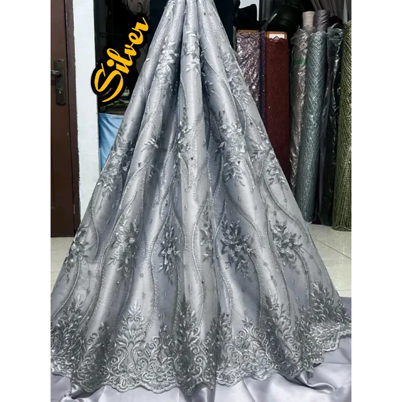 {Harga 0,5m} Tile Bordir Tebal Bahan kebaya meteran 2
