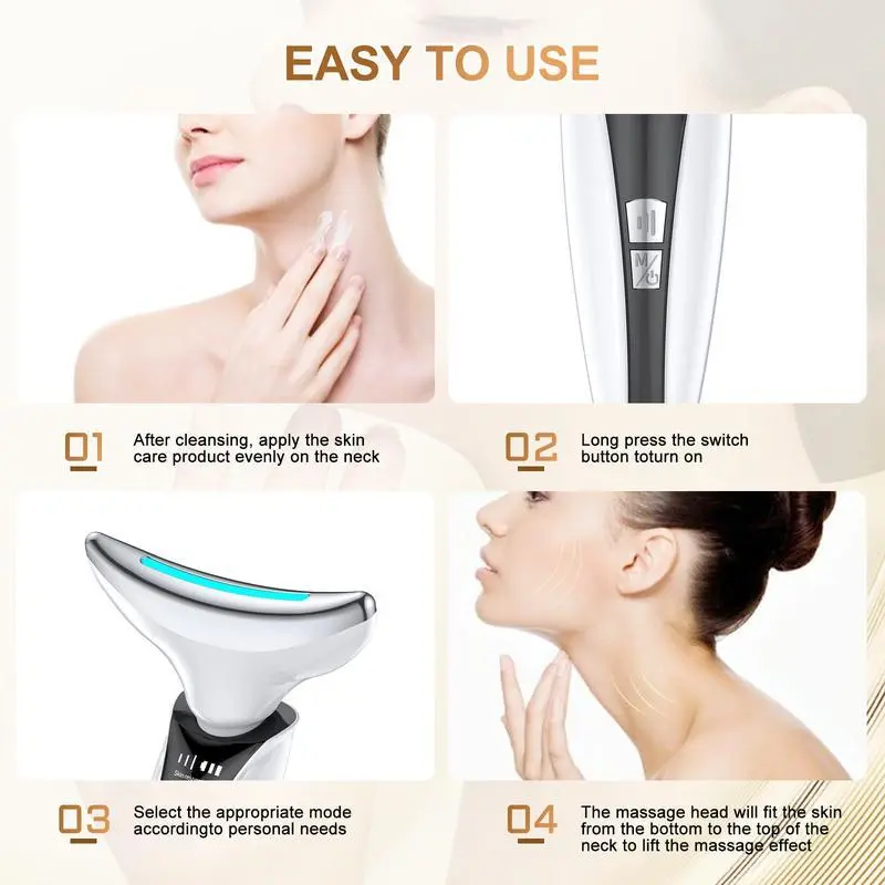 Portable Electric Facial Massager, 1 Box Neck & Face Lifting Skin Care Massager, Facial Lifting Tool, Face Massage Tool, Beauty Gift, Comfort 7