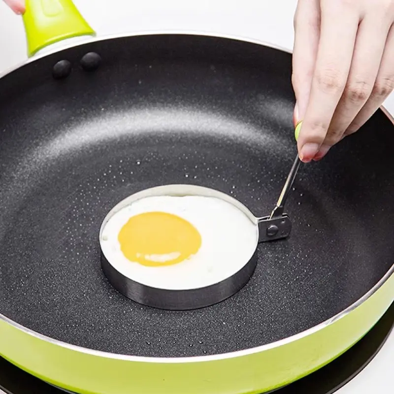Stainless Steel Egg Poacher, Round Shaped Egg Cooker, Gadgets for The Home, Practical Kitchen Cooking Tool For Home Use, Kitchenware 0