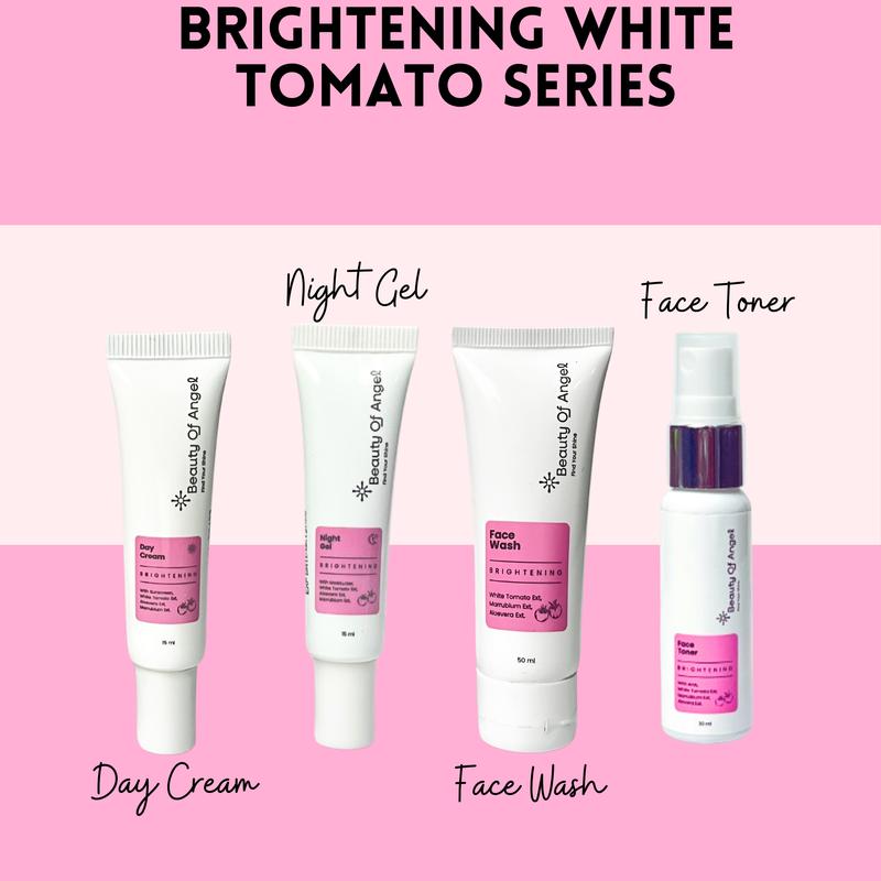 Beauty Of Angel White Tomato Series Cream pencerah wajah melembabkan kulit kusam mengandung collagen Mencerahkan Pria Hitam Scrub Perawatan 8