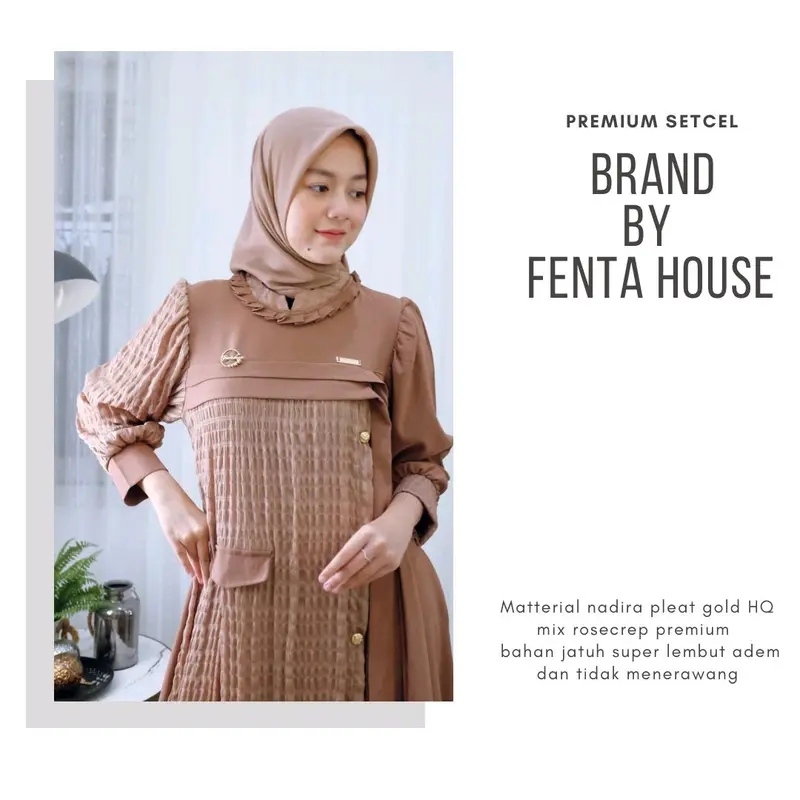 INAYAH DRESS ORIGINAL BY FENTA HOUSE (ONLY DRESS) 2