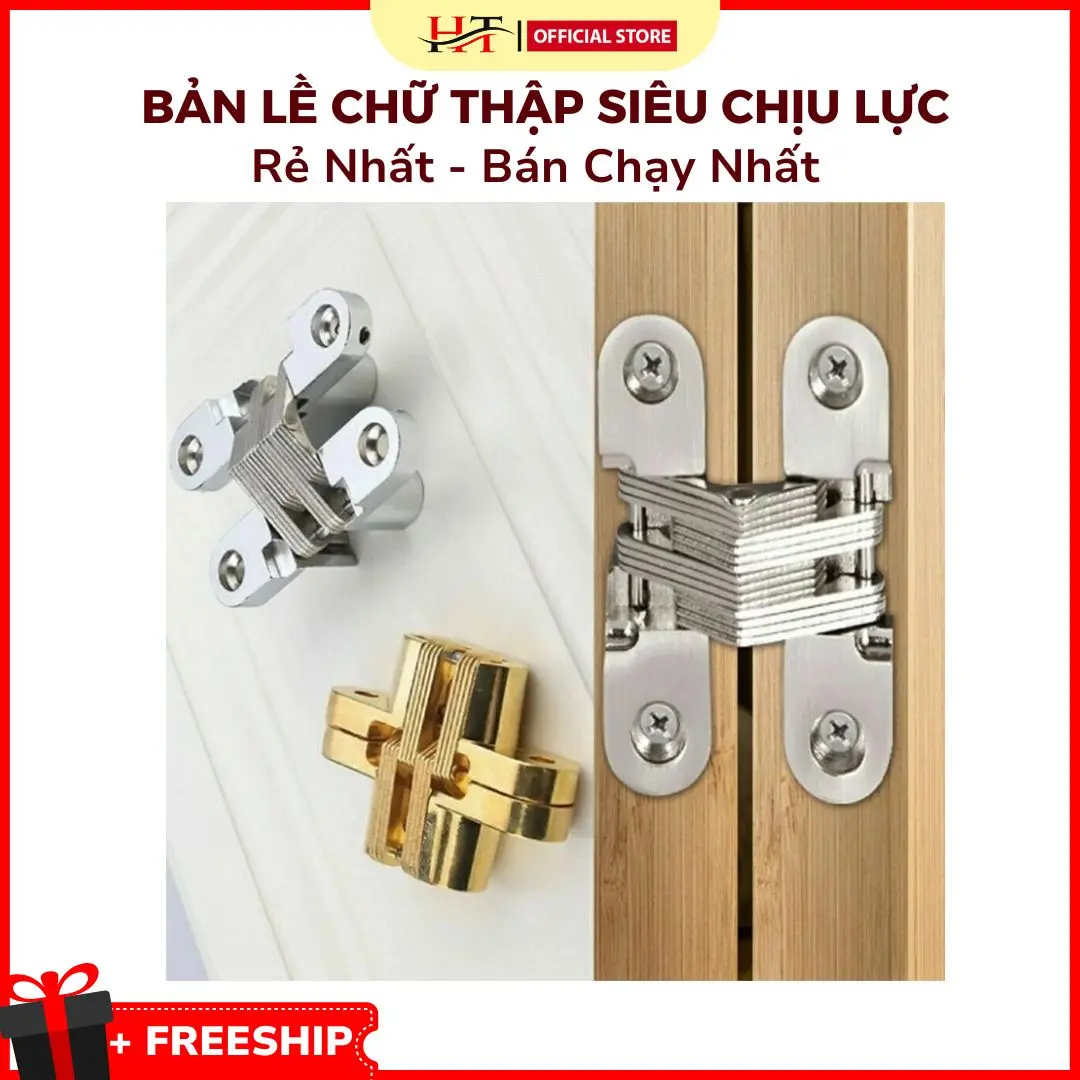 Bản Lề Chữ Thập Siêu chắc Chắn Siêu Chịu Lực Hợp Kím Kẽm Thép Không Gỉ