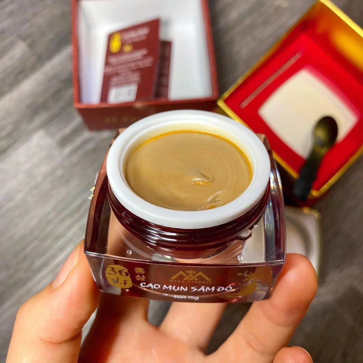 Cao sâm mụn đỏ 36 vị meea organic 15g chính hãng