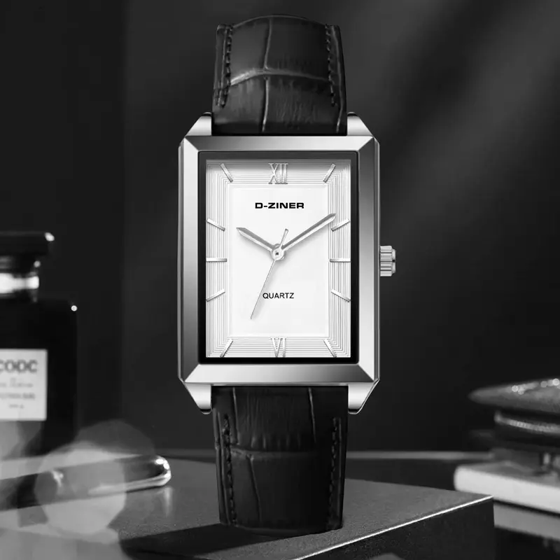 Foto Jam Tangan Dziner Jam Tangan Pria Dan Wanita 8373 Kulit Water Resistant 3 ATMthumb2