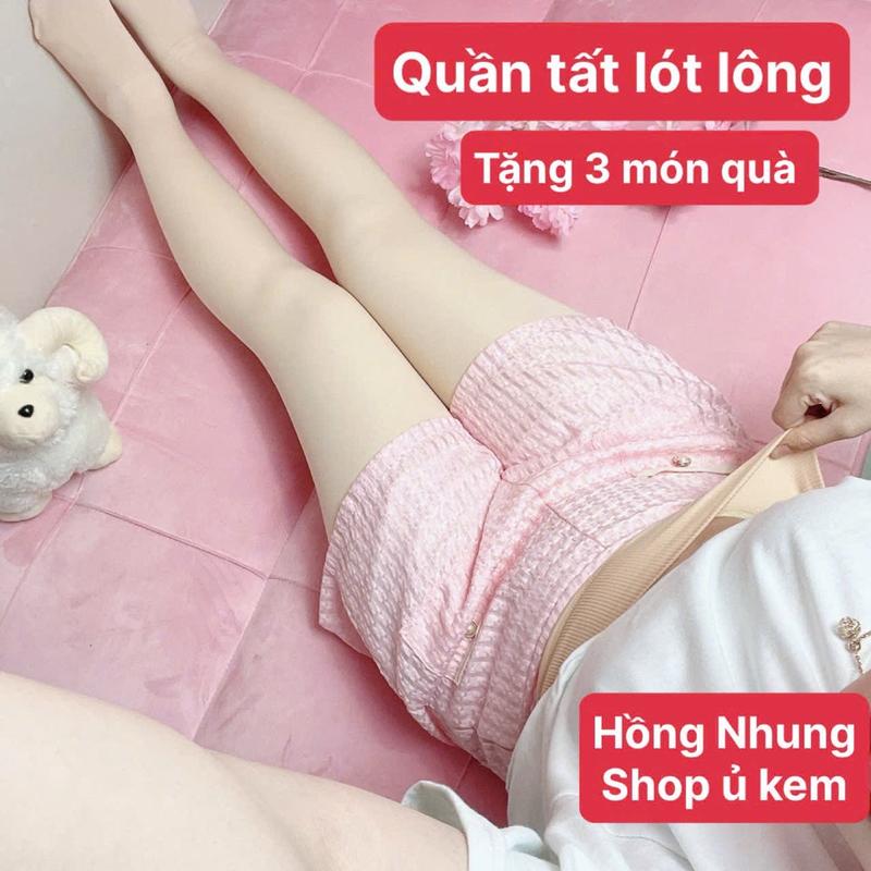    tặng vớ lót lông  bao tay len và quà ngẫu  QUẦN TẤT LÓT LÔNG ủ kem chống nắng . Co giãn tốt 40 - 65 kg vừa 