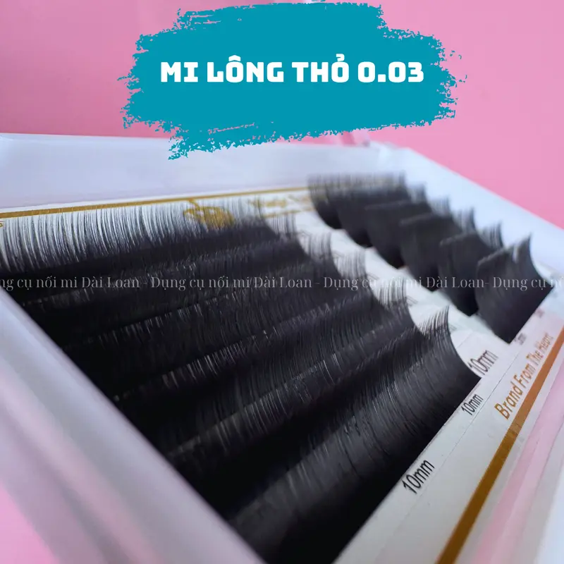 Mi khay lông thỏ 0.03 siêu mềm mại, dễ bắt keo Trang Điểm Women Cosmetic Mỹ Phẩm 2