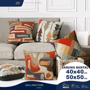 SARUNG Bantal Sofa Print Motif Sallington 40x40 50x50 cm Cushion Throw Pillow Grabandgift