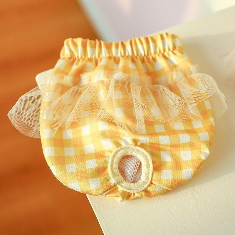 Cute Pet Physiological Menstrual Hygiene Pants, Reusable Sanitary Doggie Diapers Washable Female Dog Shorts Underwear Briefs 2