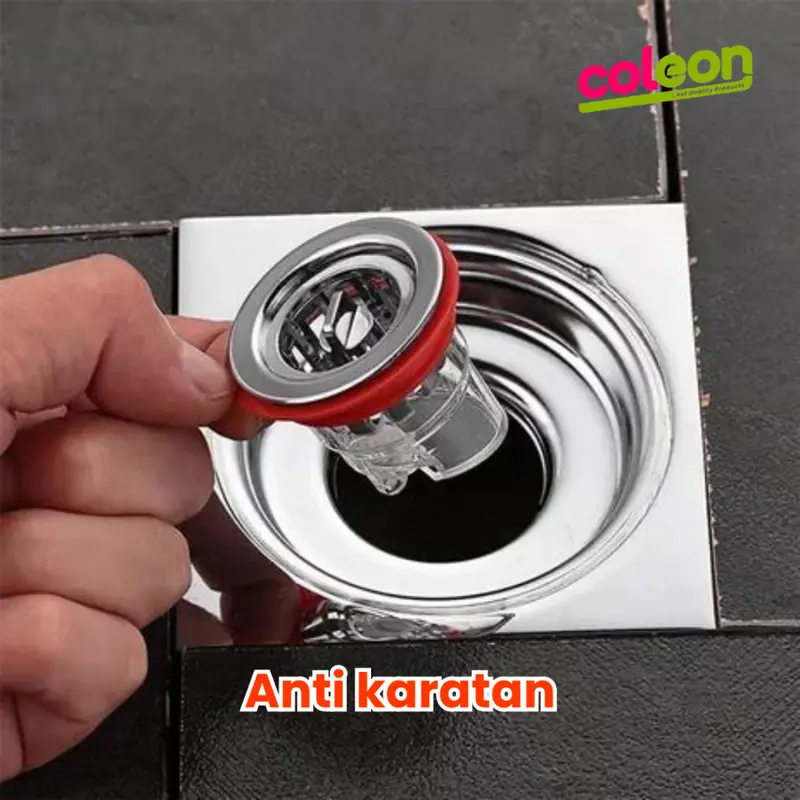 TSM Penutup Saluran Air Kamar Mandi Anti Bau & Serangga – Stainless Steel Tahan Lama Wastafel 4