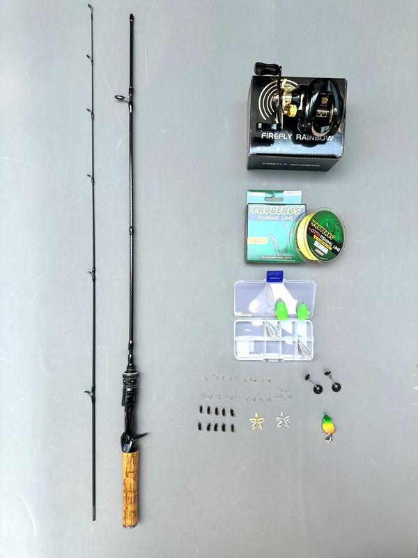  Combo Cần Câu Lure UL Lure Suối Ngọn 1ly Máy Ngang FR200 Kèm Phụ Kiện 