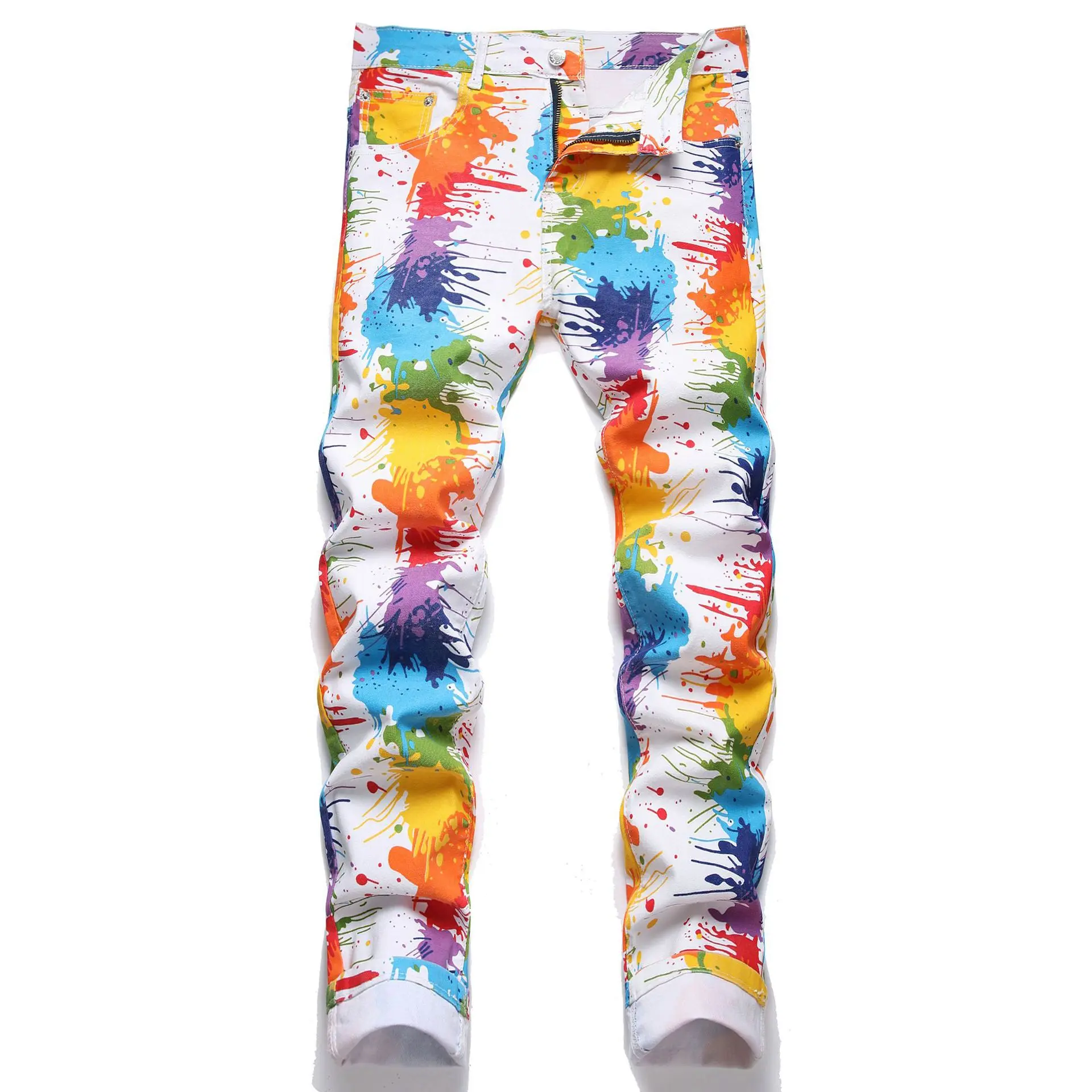 Viral Candy Color Stretch Jeans - Trendy High Elastic Denim Pants for Women, TikTok Fashion Must-Have!
