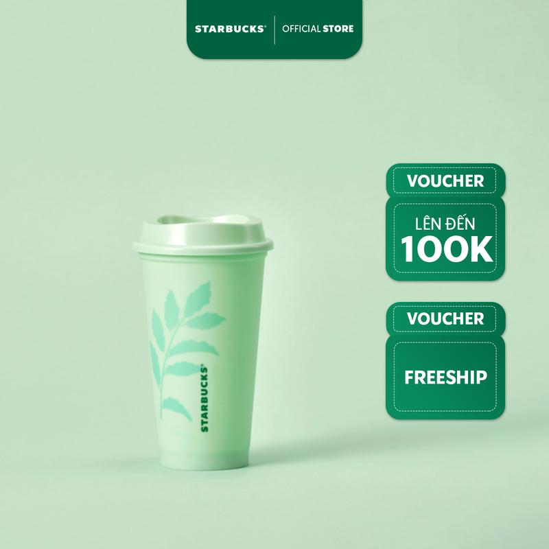 Ly Starbucks reusable hot 16Oz (473ml) New Green Lights