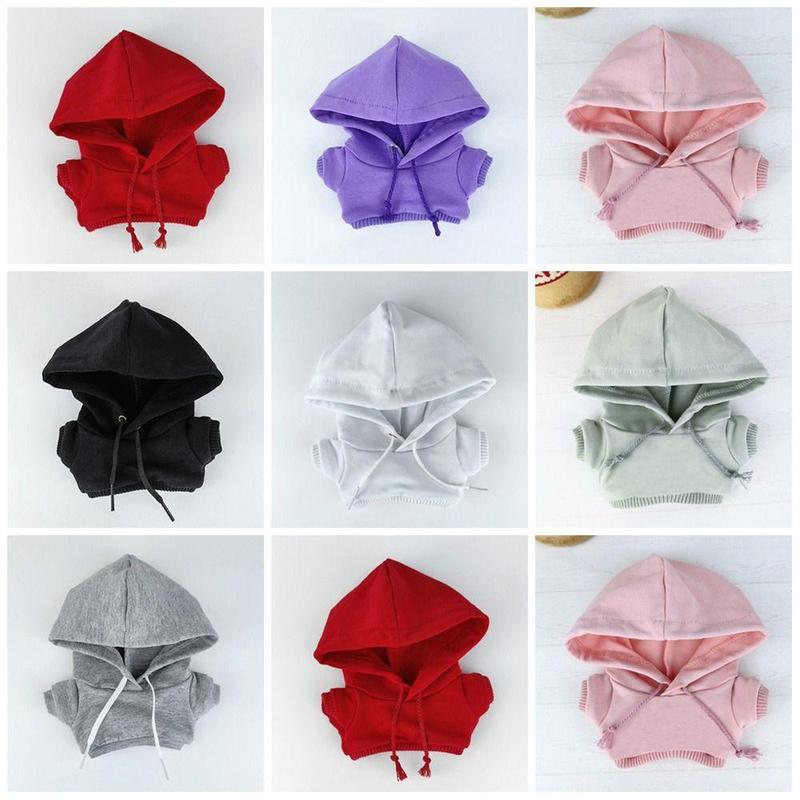 Product Introduction of Hoodie L a B u B u Handmade untuk Boneka Kapas 15cm/20cm, Sweatshirt Outfit Fashion, Top untuk Boneka BJD 1/11 1/12 OB11, 10cm 15cm 20cm 2